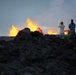 Hawaii National Guard conducts media escorts to view lava.