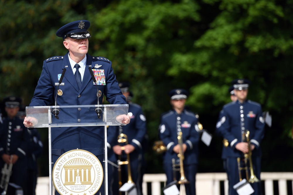 Honoring the fallen at Lafayette Escadrille Memorial