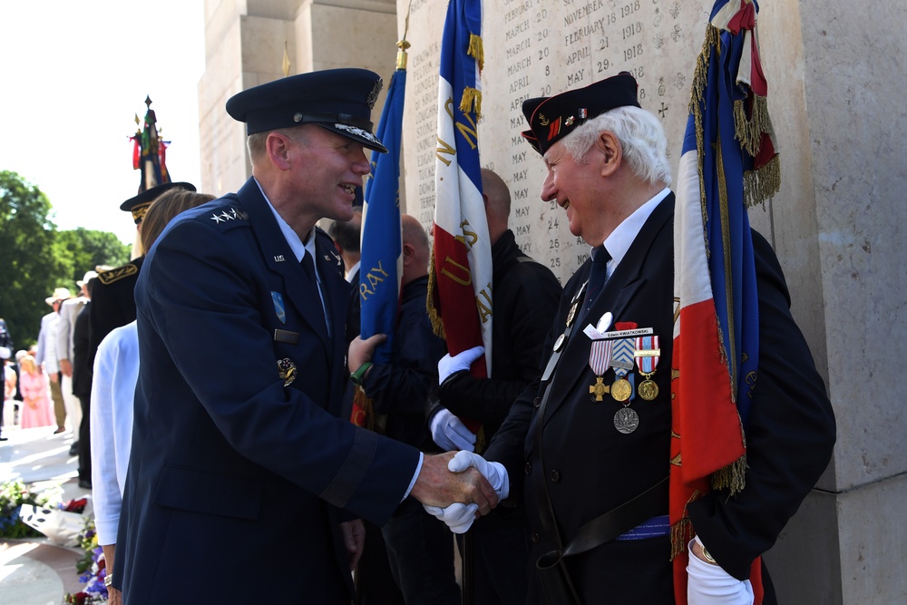 Honoring the fallen at Lafayette Escadrille Memorial