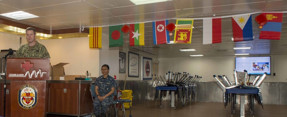 PP18 Service members celebrate Asian Pacific Islander Month aboard USNS Mercy