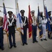 Marines, Sailors and Coast Guardsmen take part in a Memorial Day ceremony