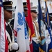 Marines, Sailors and Coast Guardsmen take part in a Memorial Day ceremony