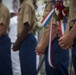Marines, Sailors and Coast Guardsmen take part in a Memorial Day ceremony