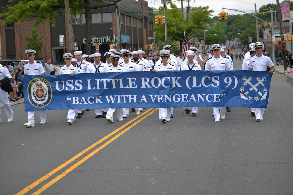 Fleet Week Sailors parade in Staten Island
