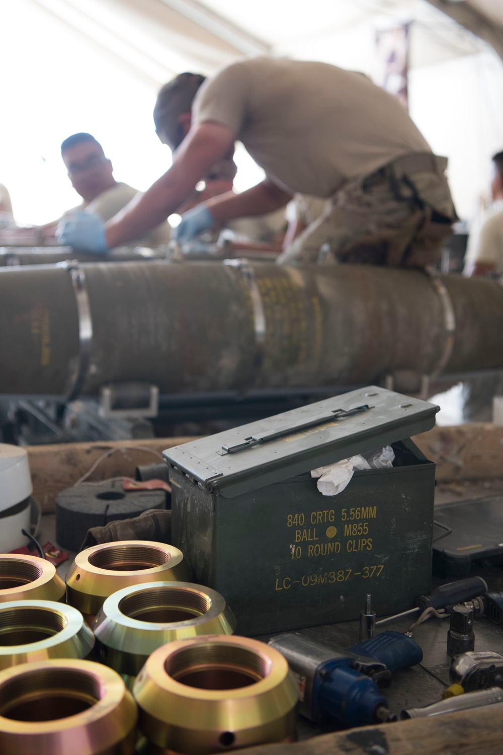 332nd EMXS Munitions Flight arms up F-15s