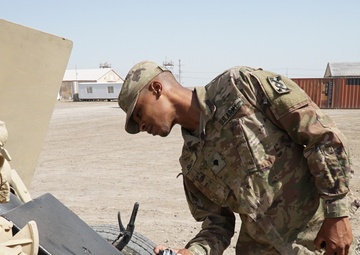 Task Force Grizzly Soldier uses artistic skills for mission success