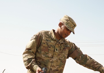 Task Force Grizzly Soldier uses artistic skills for mission success