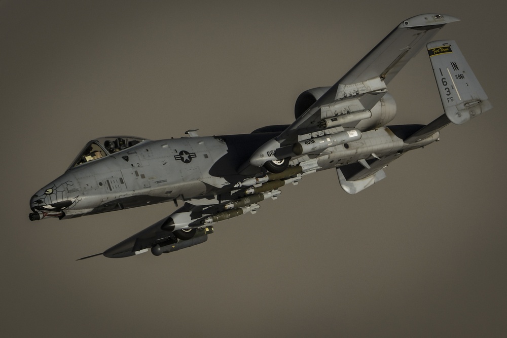 KC-135 refuels A-10's over Afghanistan