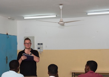 404th Civil Affairs Conducts Key Leader Engagements with Djiboutian Nursing Students
