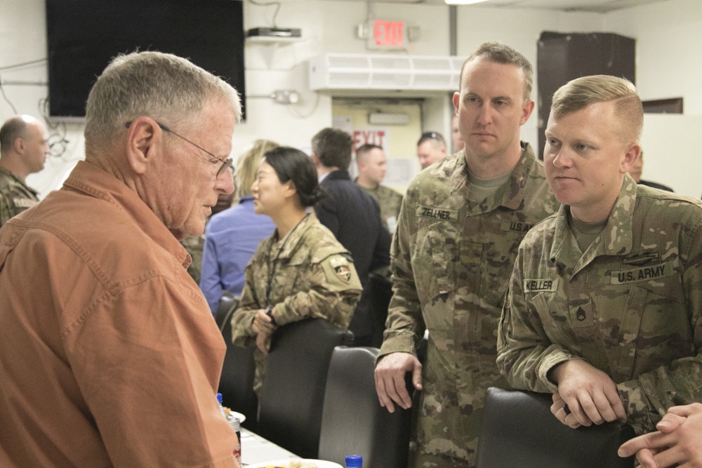 United States Senator for Oklahoma visits Troops in Afghanistan
