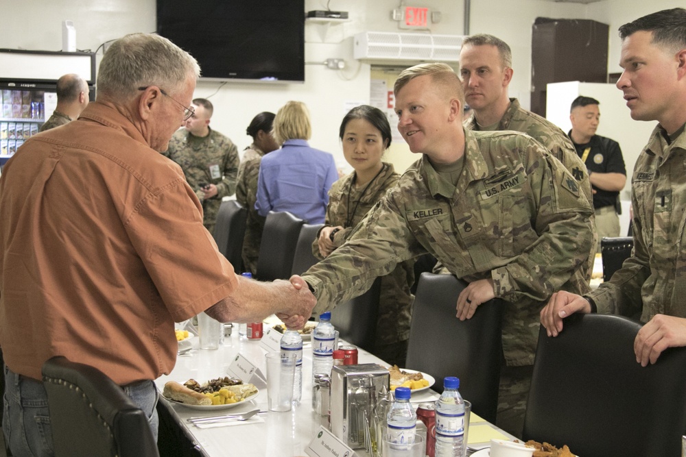 United States Senator for Oklahoma visits Troops in Afghanistan