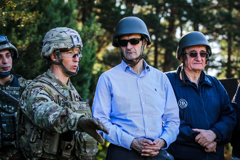 Battle Group Poland Training with Croatian Delegation