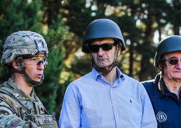 Battle Group Poland Training with Croatian Delegation