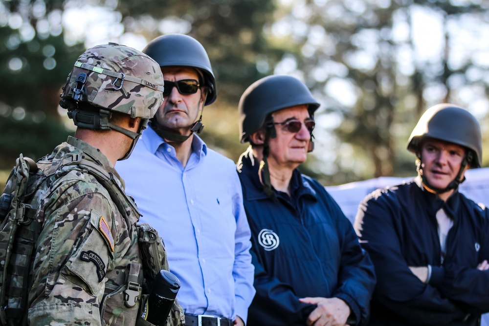 Battle Group Poland Training with Croatian Delegation