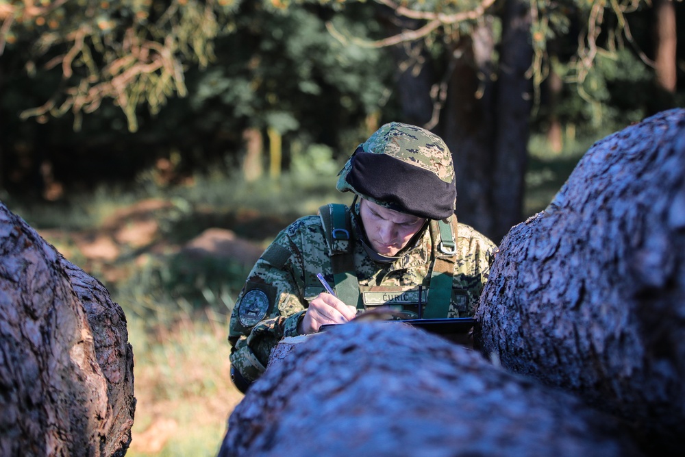 Battle Group Poland Training with Croatian Delegation