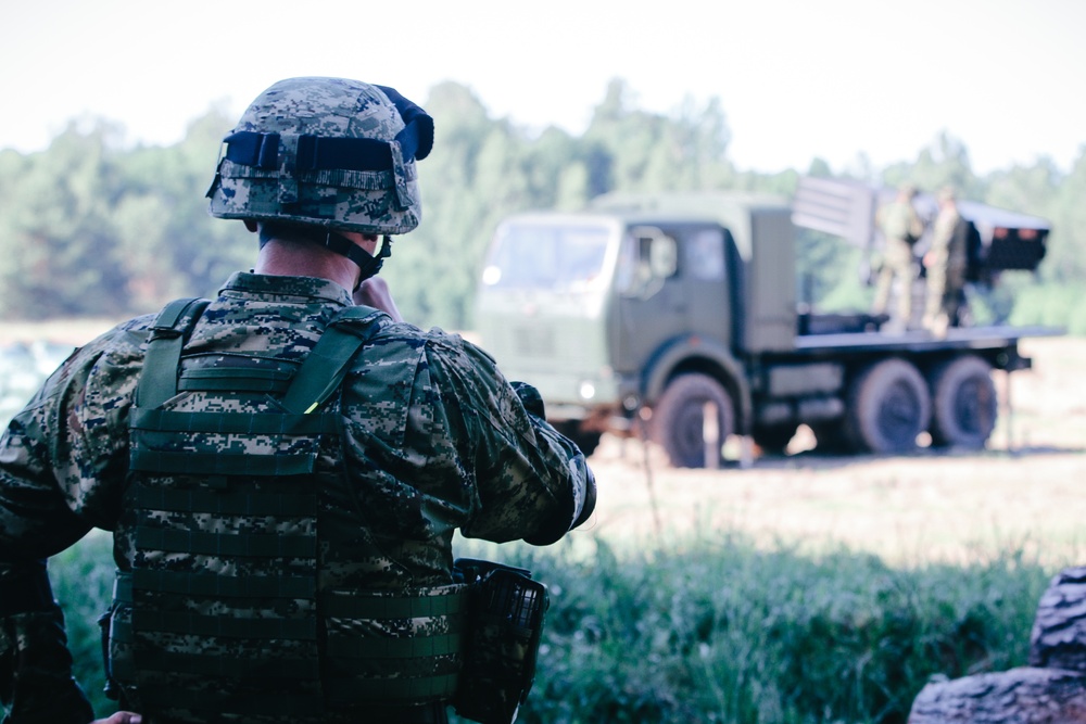 Battle Group Poland Training with Croatian Delegation