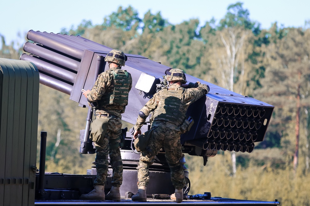 Battle Group Poland Training with Croatian Delegation