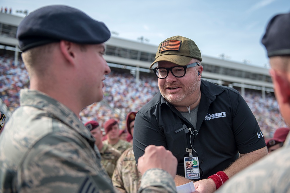 Team Seymour Airmen honored during NASCAR race