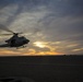 Sunset flight operations aboard the USS New York