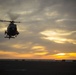 Sunset flight operations aboard the USS New York