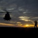 Sunset flight operations aboard the USS New York