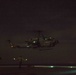 Sunset flight operations aboard the USS New York