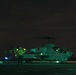 Sunset flight operations aboard the USS New York