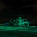 Sunset flight operations aboard the USS New York