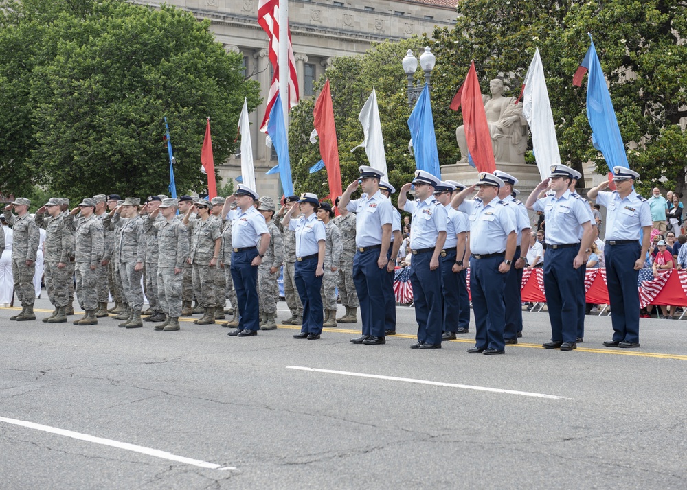 Coast Guard marches in D.C. Memorial Day Parade