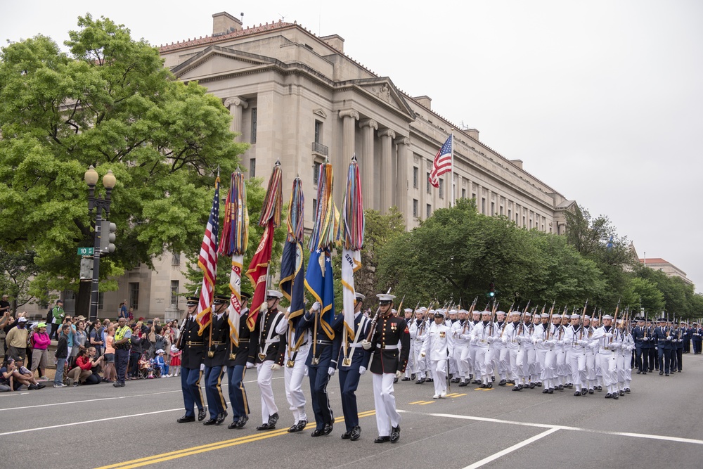 Coast Guard marches in D.C. Memorial Day Parade