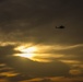 Sunset flight operations aboard the USS New York