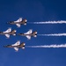 Thunderbirds practice for 2018 Cannon Air Show, Space and Tech Fest