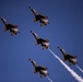 Thunderbirds practice for 2018 Cannon Air Show, Space and Tech Fest