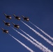 Thunderbirds practice for 2018 Cannon Air Show, Space and Tech Fest