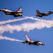 Thunderbirds practice for 2018 Cannon Air Show, Space and Tech Fest