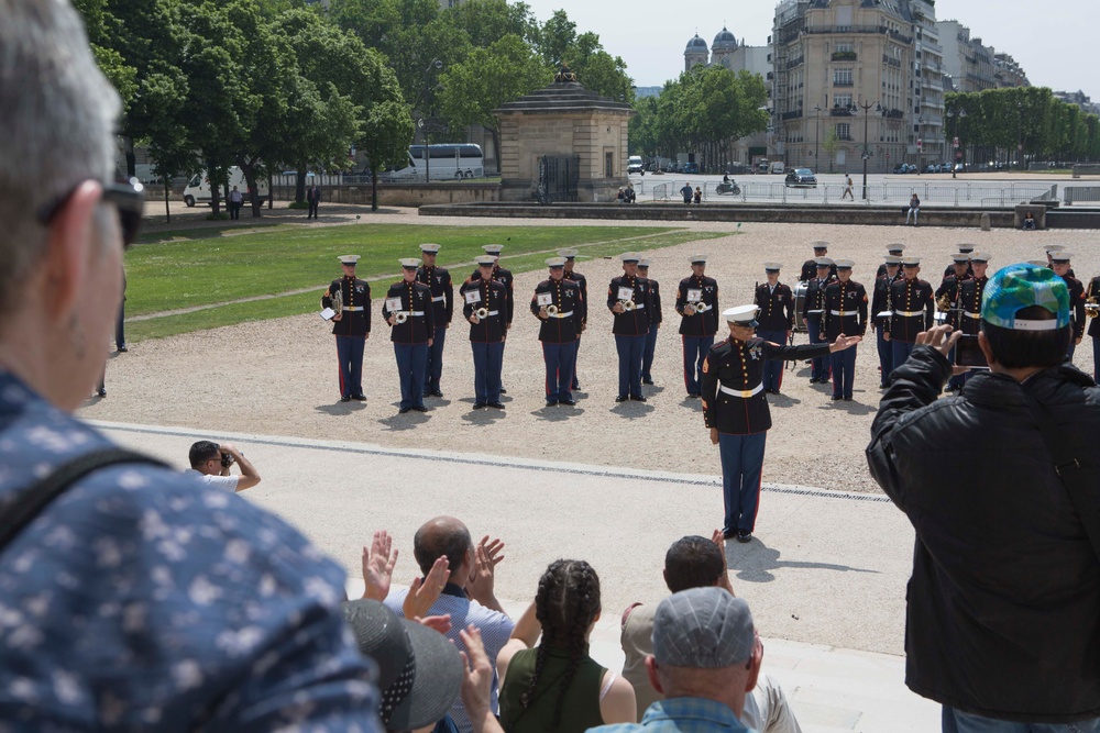 2d Marine Division Band performs at Les Invalides, May 22, 2018