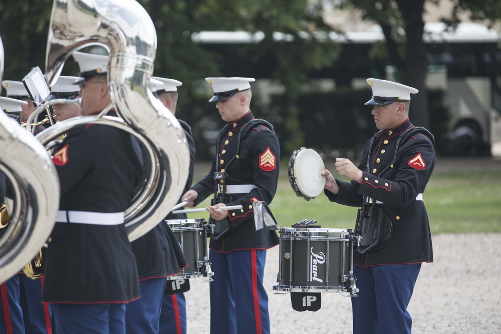 2d Marine Division Band performs at Les Invalides, May 22, 2018