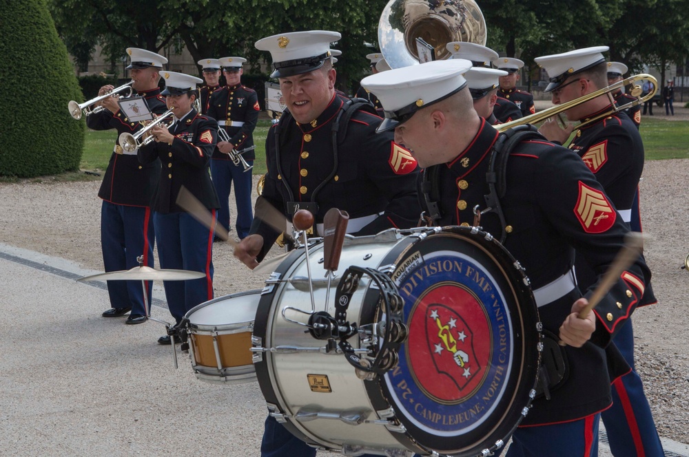 2d Marine Division Band performs at Les Invalides, May 22, 2018