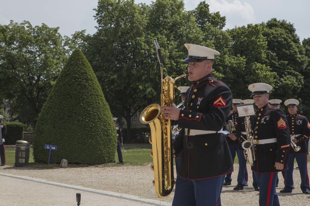 2d Marine Division Band performs at Les Invalides, May 22, 2018