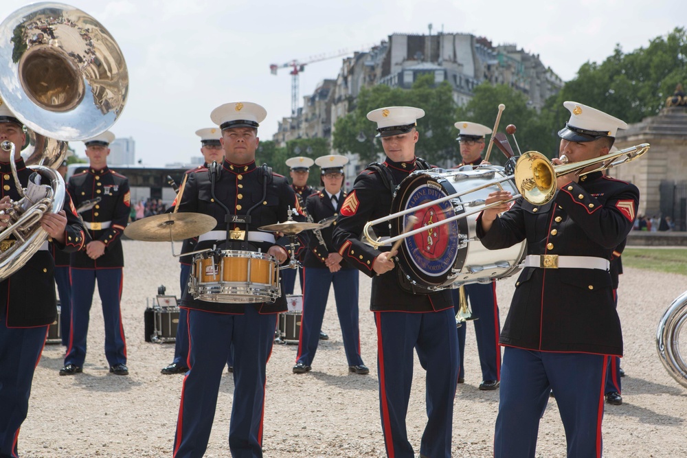 2d Marine Division Band performs at Les Invalides, May 22, 2018