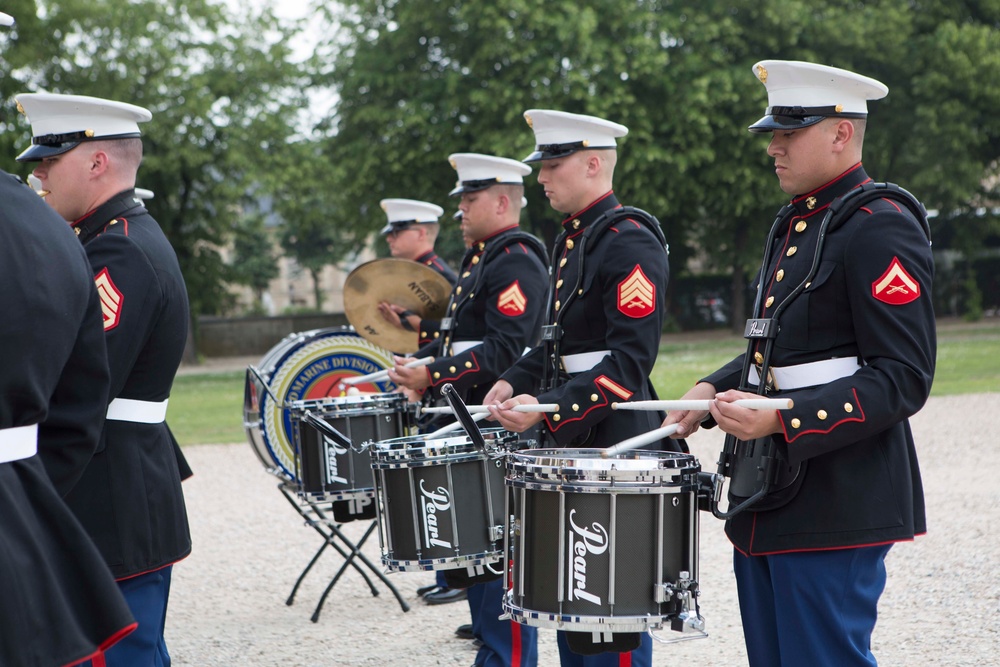 2d Marine Division Band performs at Les Invalides, May 22, 2018