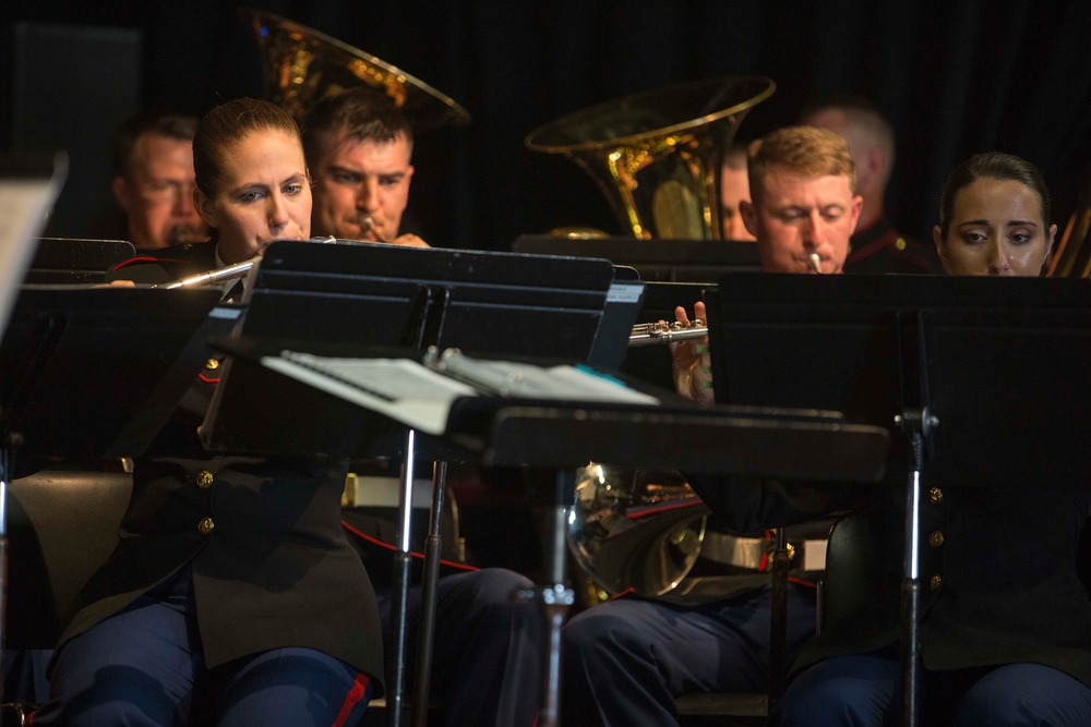 2d Marine Division Band performs at Chateau-Thierry, May 23, 2018