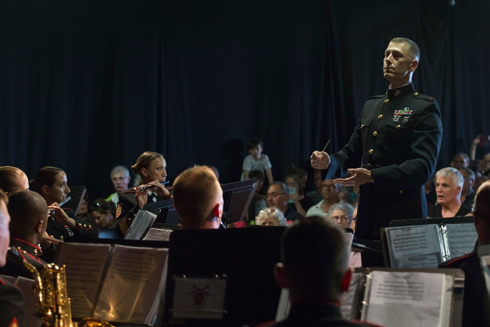 2d Marine Division Band performs at Chateau-Thierry, May 23, 2018