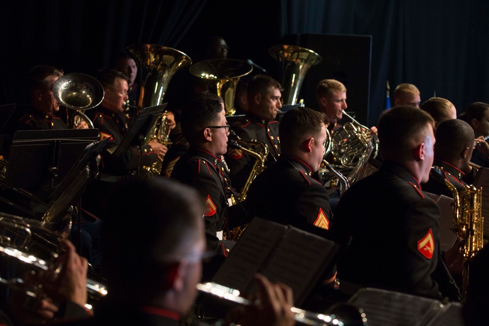 2d Marine Division Band performs at Chateau-Thierry, May 23, 2018