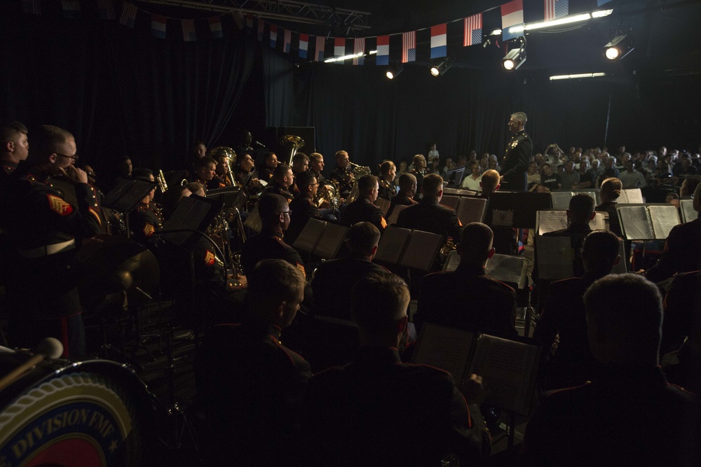 2d Marine Division Band performs at Chateau-Thierry, May 23, 2018