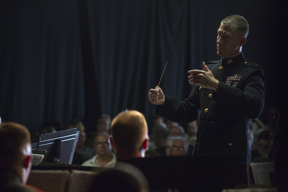 2d Marine Division Band performs at Chateau-Thierry, May 23, 2018