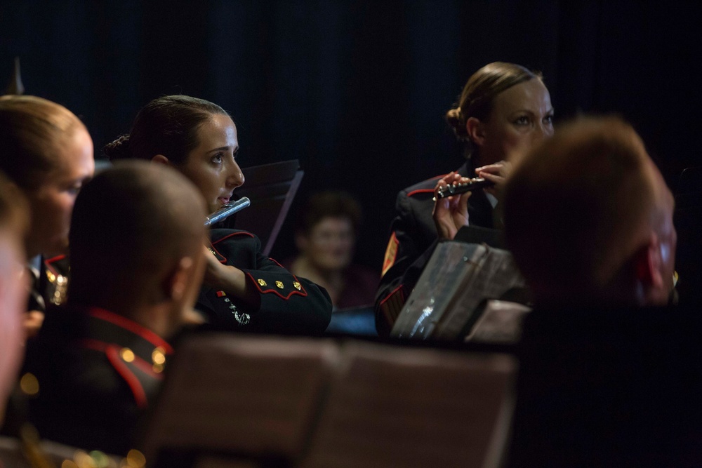 2d Marine Division Band performs at Chateau-Thierry, May 23, 2018