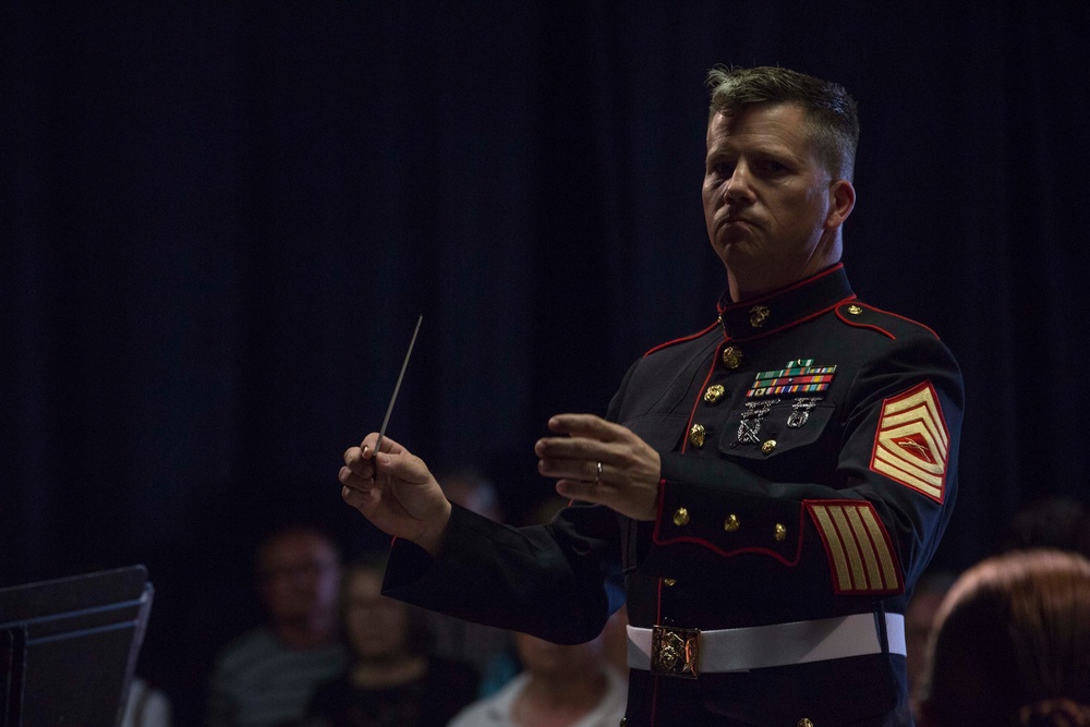 2d Marine Division Band performs at Chateau-Thierry, May 23, 2018