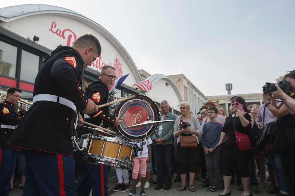 2d Marine Division Band performs at Chateau-Thierry, May 23, 2018