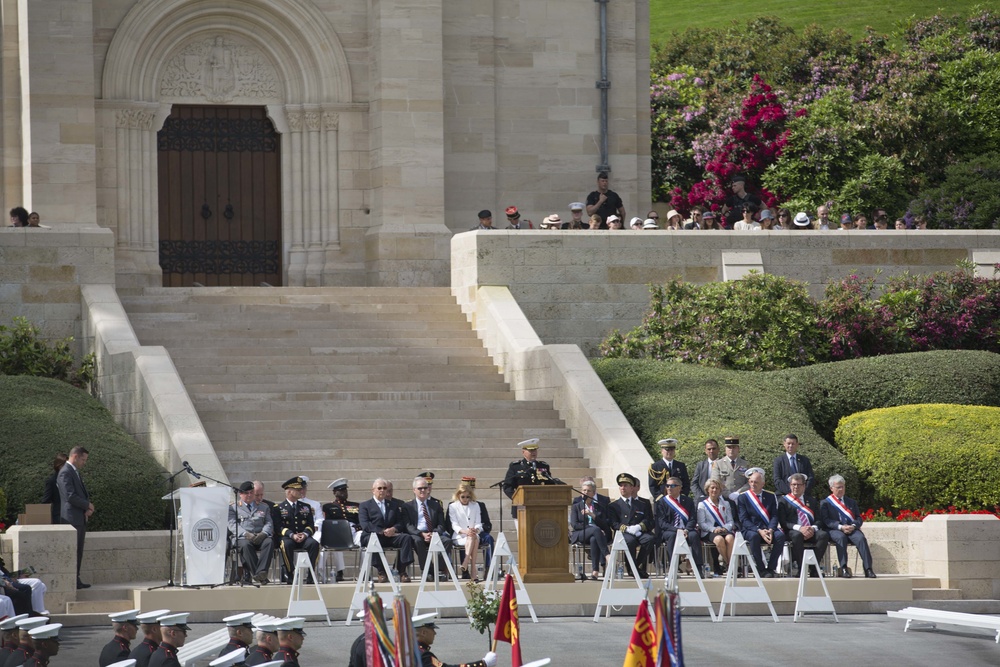 Belleau Wood Centenial Commemoration Ceremony, May 27, 2018